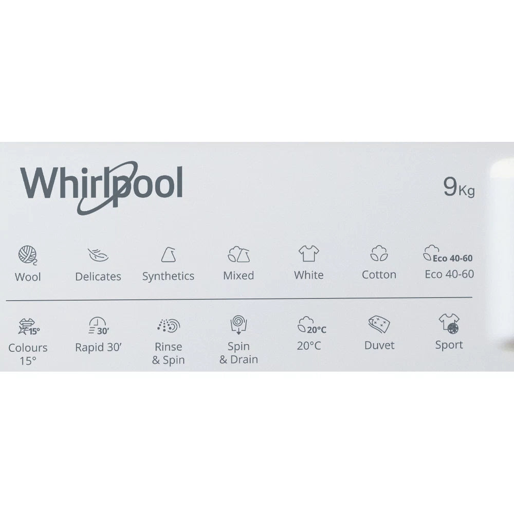 Whirlpool 9KG 1400 Spin Integrated Washing Machine | BIWMWG91485UK