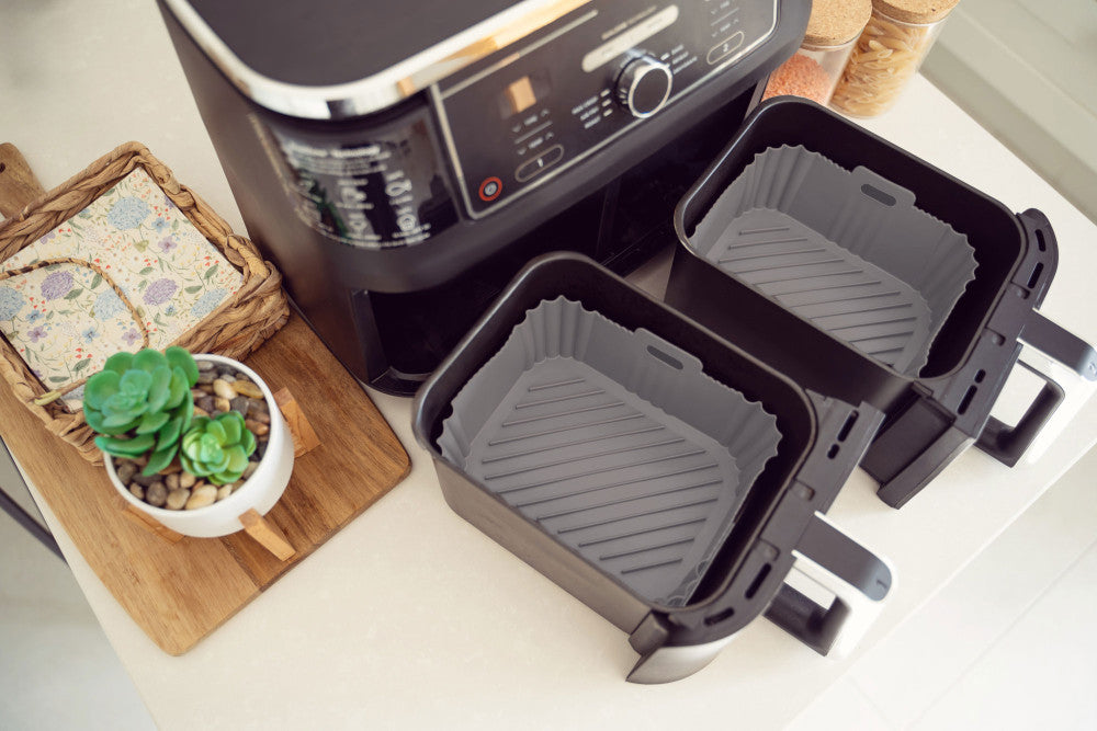 Kitchen Academics 19.5 X 12 X 7cm Rectangular Silicone Air Fryer Tray | RSAFL1988