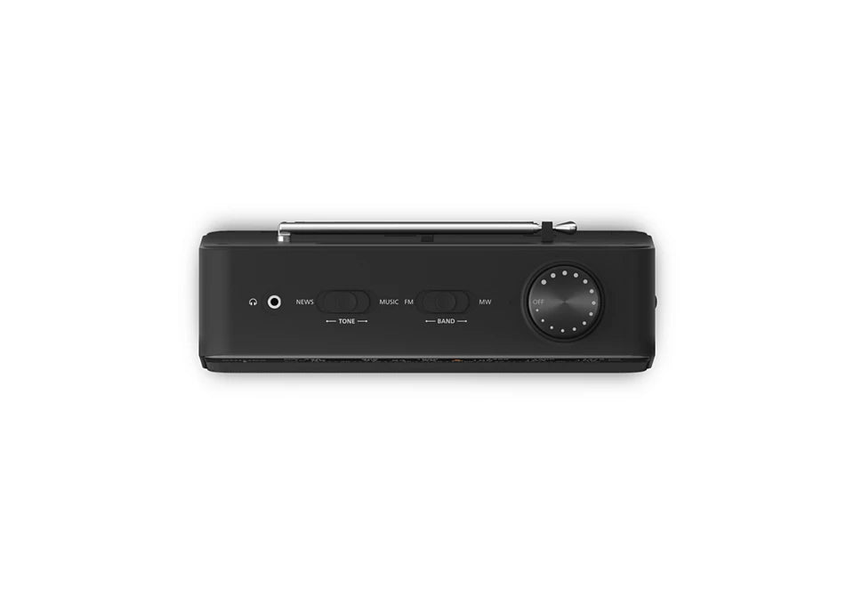 Philips Classic Portable Kitchen Radio Black | TAR250910