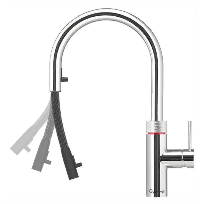 Quooker Flex 3-in-1 Boiling Water Tap Chrome | 3XCHR