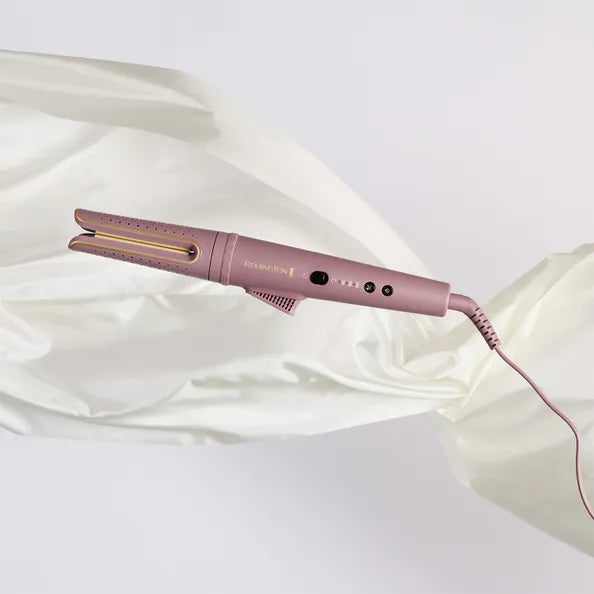 Remington AIRvive Rotating Hair Curling Wand Mauve & Gold | CI8930U51