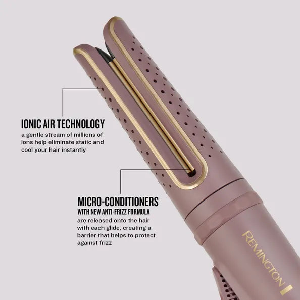 Remington AIRvive Rotating Hair Curling Wand Mauve & Gold | CI8930U51