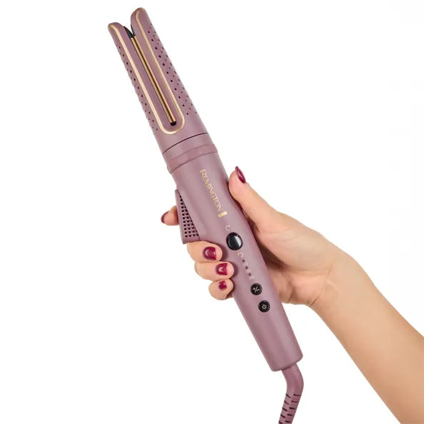 Remington AIRvive Rotating Hair Curling Wand Mauve & Gold | CI8930U51