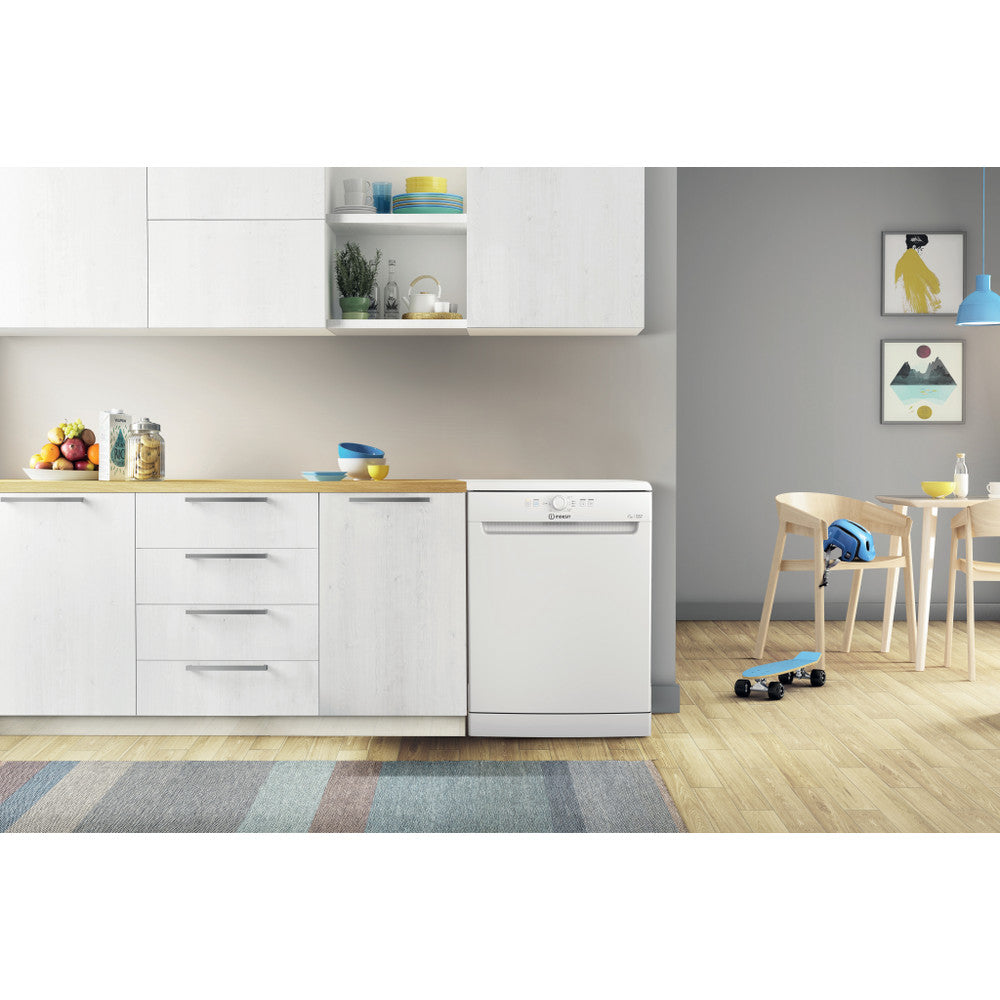 Indesit Push&Go 60cm Dishwasher White | D2FHK26UK