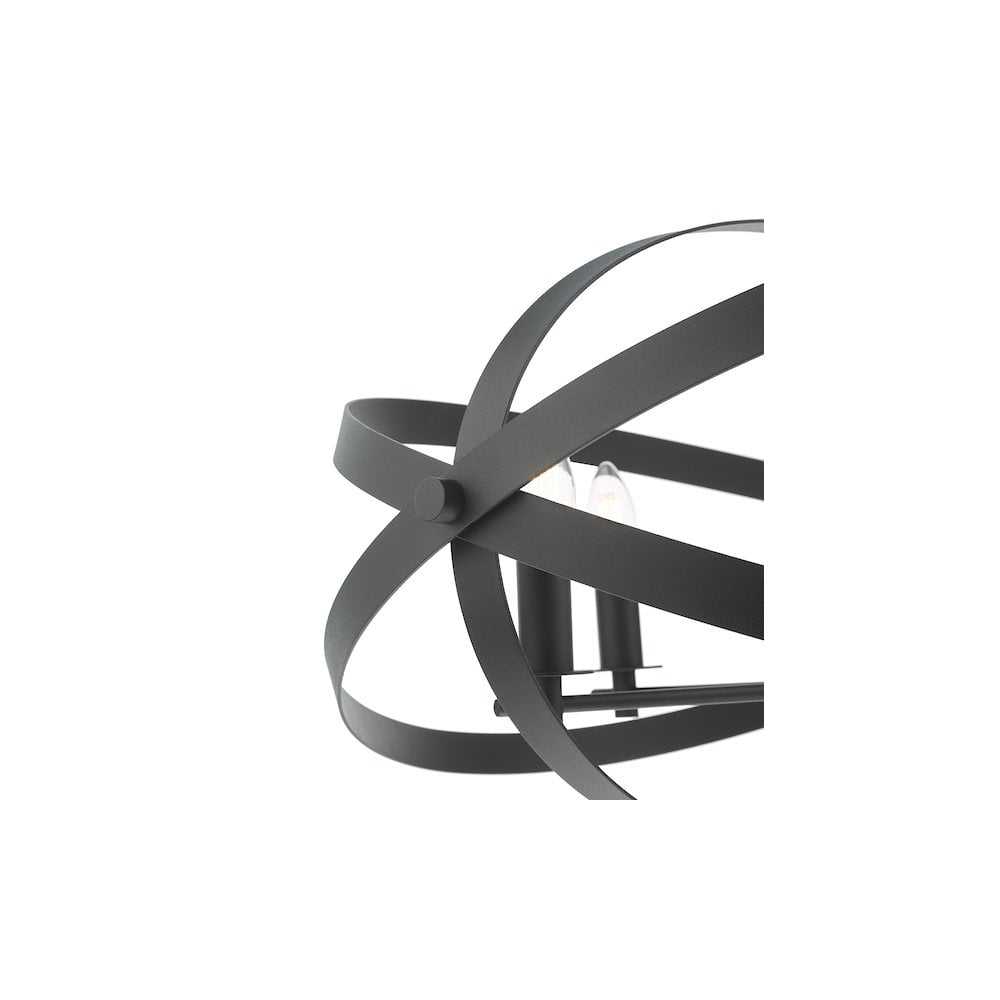 Där Nitya 5 Light Pendant Matt Black | NIT0522