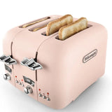 Delonghi Argento Flora 4 Slice Toaster Pink | CT04.PK thumbnail 3