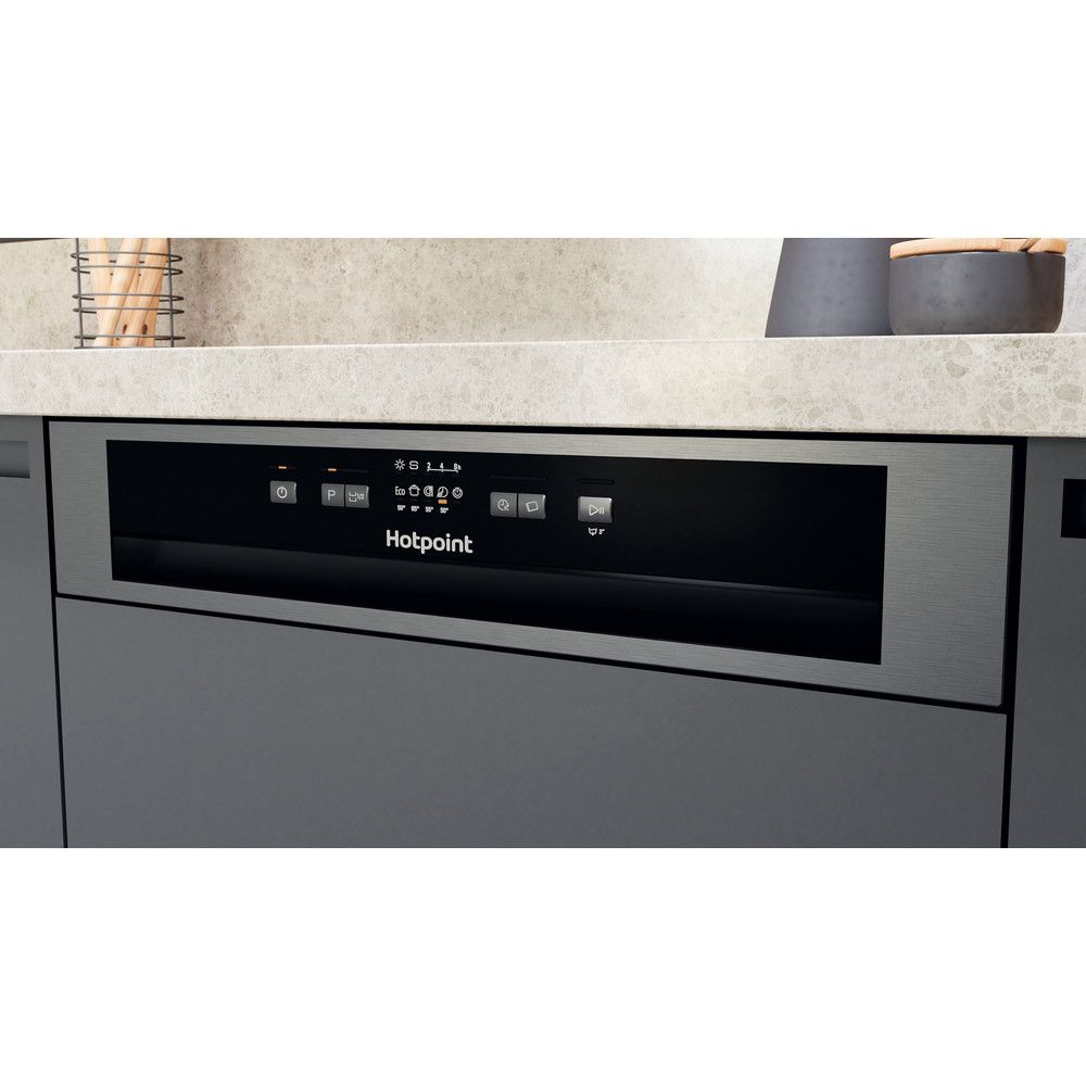 Hotpoint 14 Place Semi Integrated Dishwasher Stainless Steel | H3BL626XUK