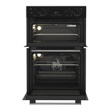 Indesit Built In Electric Fan Double Oven Black | DII10DB thumbnail 2