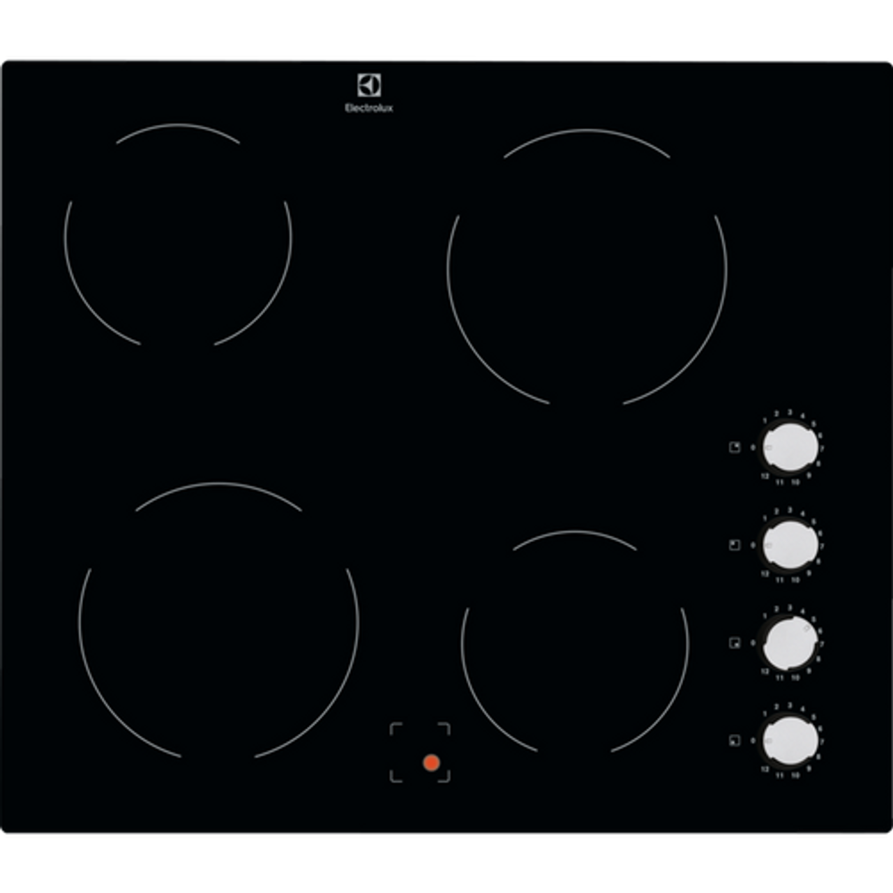 Electrolux 60cm Electric Ceramic Hob Black | EHF6140ISK