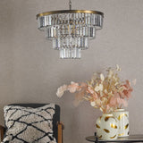 Rhapsody 6 Light Chandelier Crystal and Natural Brass-RHA0633 thumbnail 3