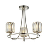 Endon Berenice 3lt Semi flush Bright Nickel | 104107 thumbnail 1