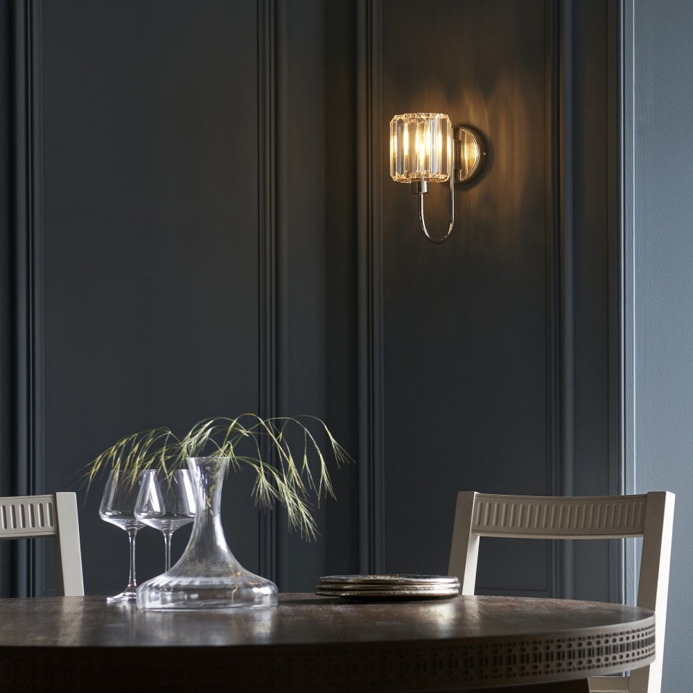 Endon Berenice Wall Bright Nickel | 104109