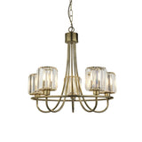 Endon Berenice 3lt Semi flush Antique Brass | 107802 thumbnail 1