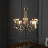 Endon Berenice 3lt Semi flush Antique Brass | 107802 thumbnail 3