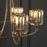 Endon Berenice 3lt Semi flush Antique Brass | 107802 thumbnail 5
