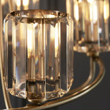 Endon Berenice 3lt Semi flush Antique Brass | 107802 thumbnail 6