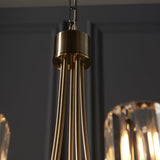Endon Berenice 3lt Semi flush Antique Brass | 107802 thumbnail 7