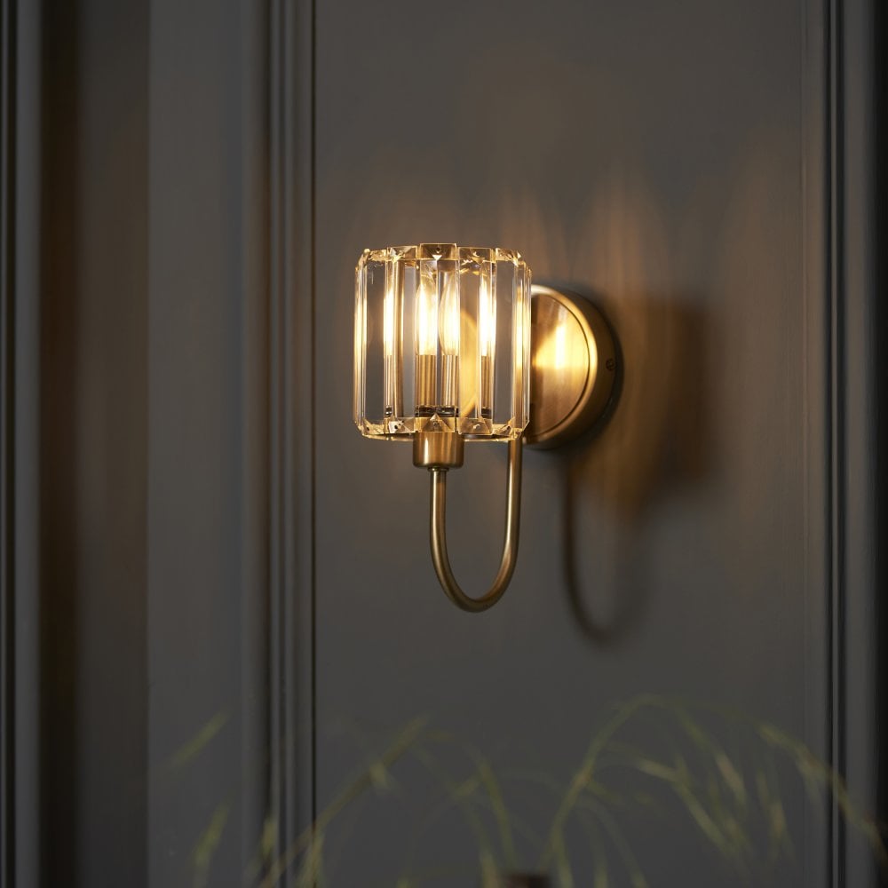 Endon Berenice Wall Antique Brass | 107803