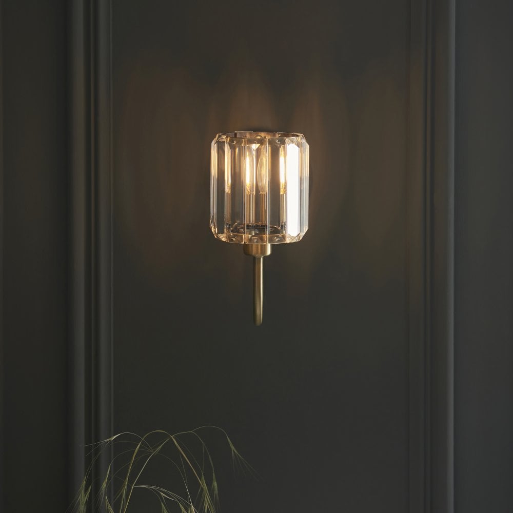 Endon Berenice Wall Antique Brass | 107803