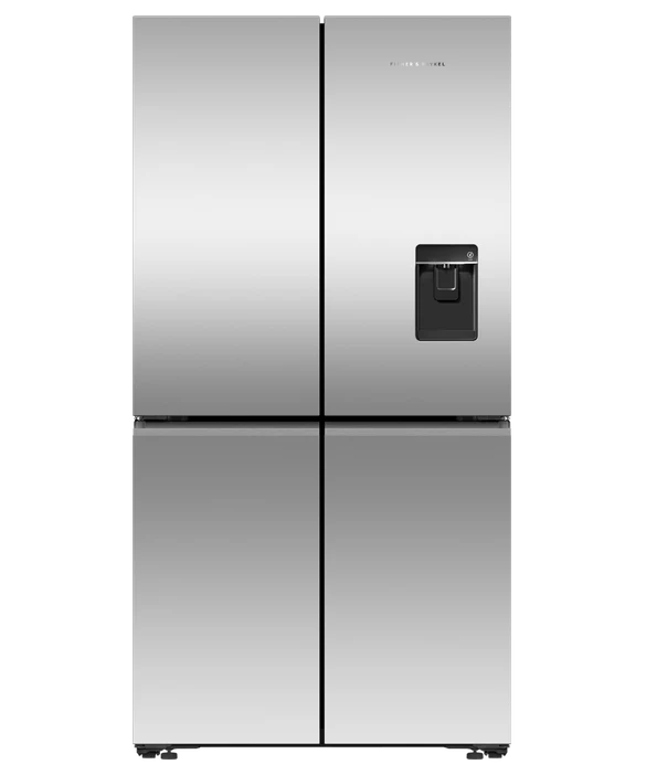 Fisher & Paykel Freestanding Quad Door Refrigerator Freezer With Ice & Water | RF605QNUVX1