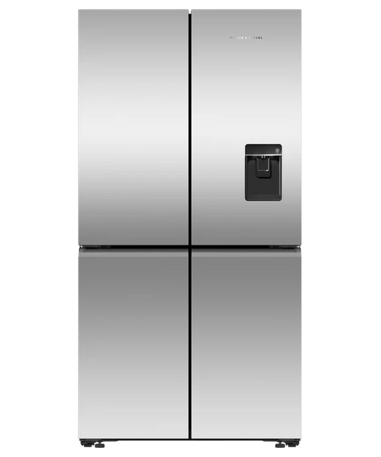 Fisher & Paykel Freestanding Quad Door Refrigerator Freezer With Ice & Water | RF605QNUVX1
