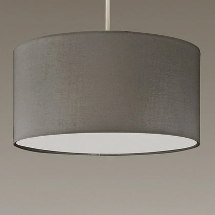 Lucia Ceiling Pendant Shade in Grey with Diffuser- L30LUCIAGRE/PEN
