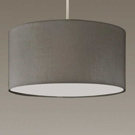 Lucia Ceiling Pendant Shade in Grey with Diffuser- L30LUCIAGRE/PEN