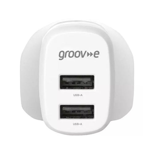 Groove Dual USB-A Charger 12W | GVMA103WE