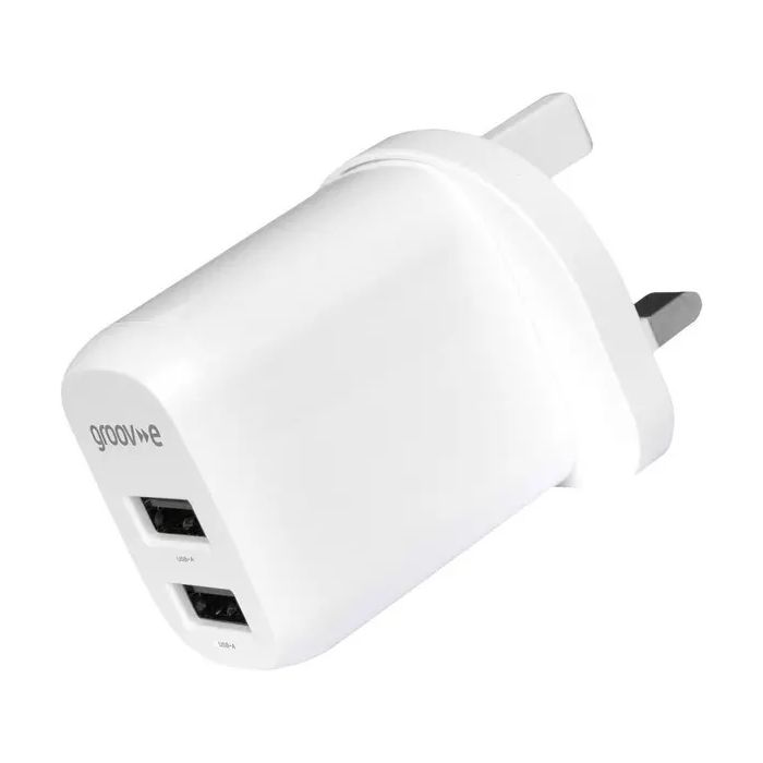 Groove Dual USB-A Charger 12W | GVMA103WE