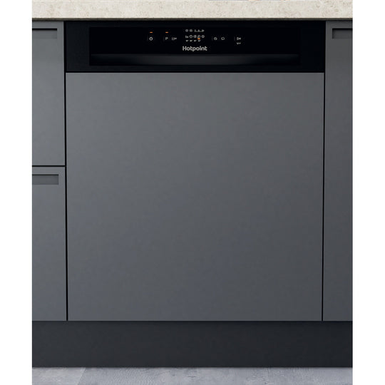 Hotpoint Dishwasher Semi-Integrated Black | H3BL626BUK