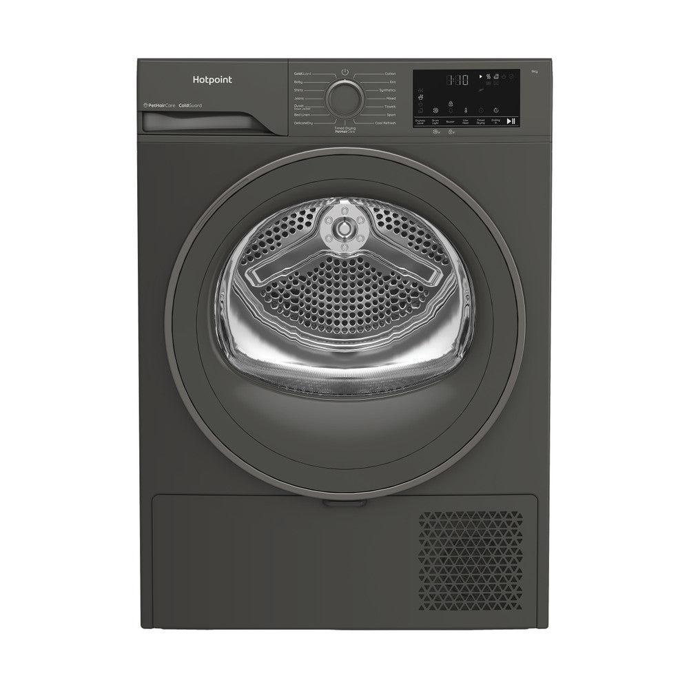 Hotpoint 9kg Heat Pump Dryer Manhattan Grey | HHDD90GGIRE