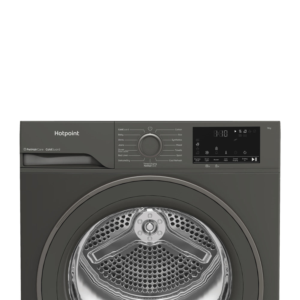 Hotpoint 9kg Heat Pump Dryer Manhattan Grey | HHDD90GGIRE