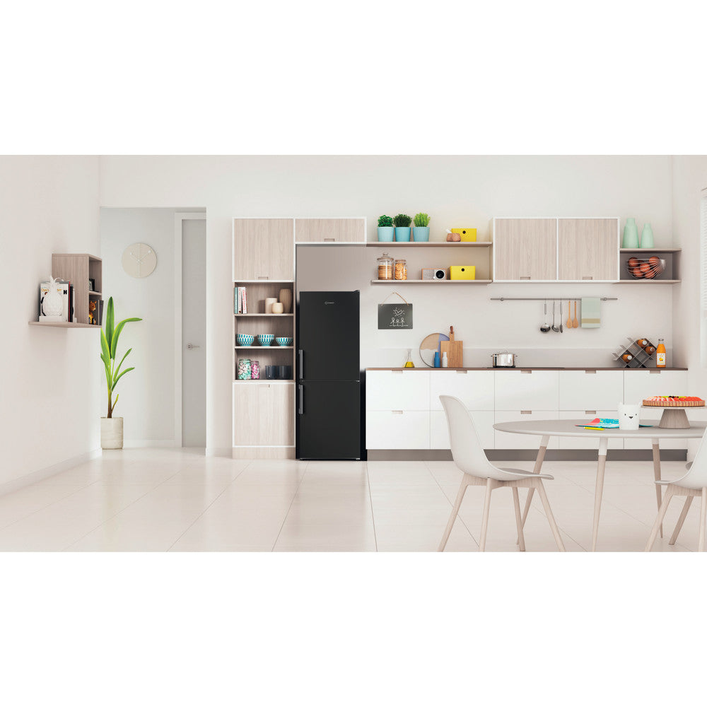 Indesit Freestanding Fridge Freezer Black | IB55532BUK
