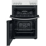 Indesit 60cm Electric Freestanding Double Oven Cooker White | ID67V9KMW/UK thumbnail 2