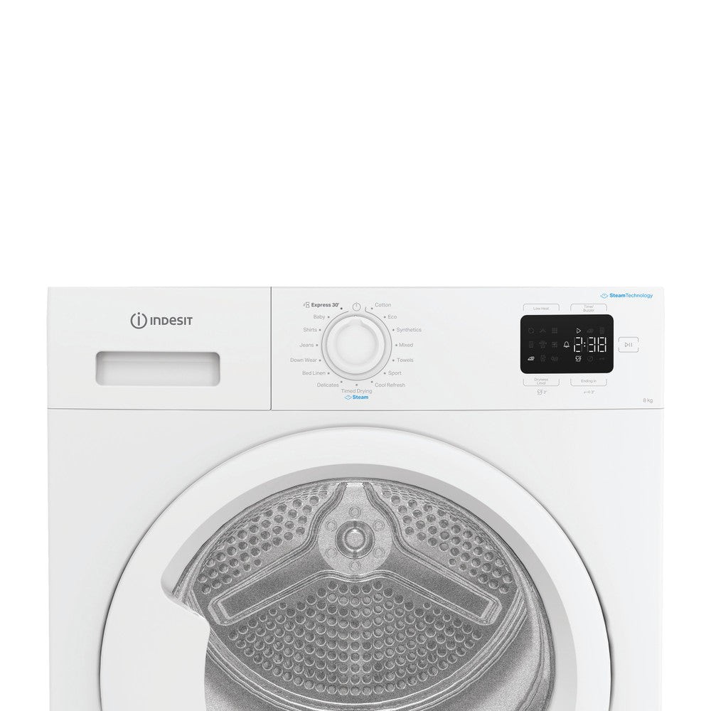 Indesit 8kg Heat Pump Tumble Dryer White | IDHE80WIRE
