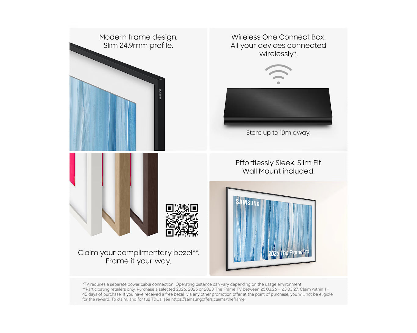 Samsung 55" The Frame Pro LS03HW Neo QLED 4K Vision AI Smart TV (2026) | QE55LS03HWUXXU