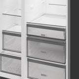 Whirlpool Plumbed Ice And Water 2 Door American Fridge Freezer Dark Inox | WHG26574WXK5UK thumbnail 5