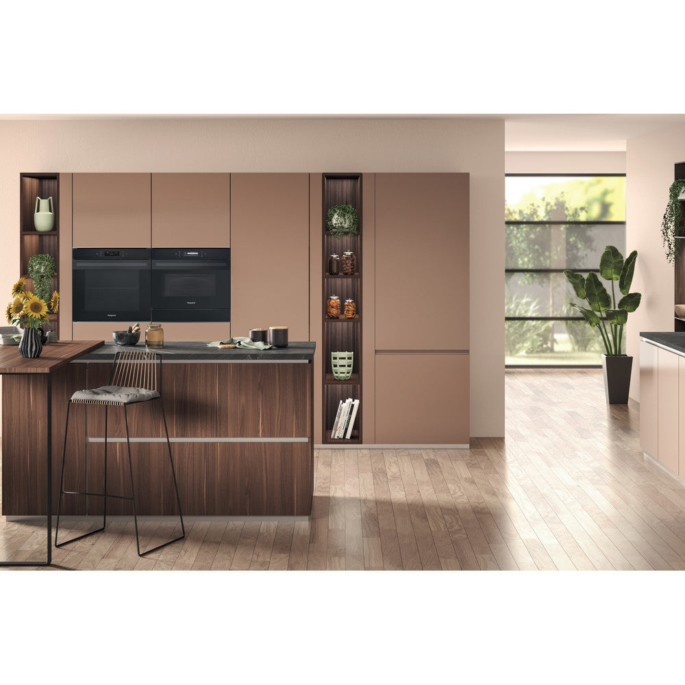 Hotpoint Kitchen Design Hotpoint Built-In Electric Single Self Cleaning Oven Black ...