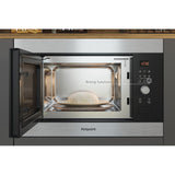 Hotpoint Built In Compact Microwave Oven Inox | MF25GIXH thumbnail 4