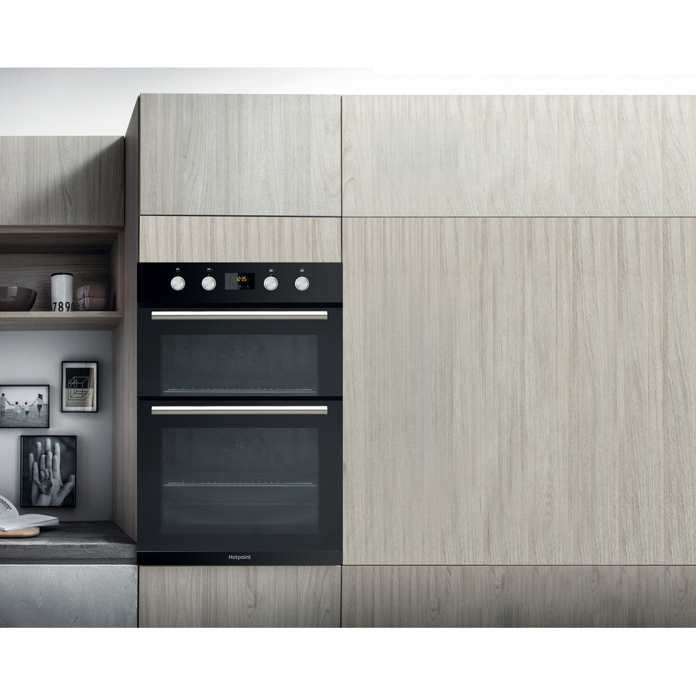 Hotpoint Built-in Double Oven Black | DD2844CBL