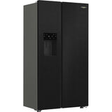 Whirlpool Plumbed Ice And Water 2 Door American Fridge Freezer Dark Inox | WHG26574WXK5UK thumbnail 2