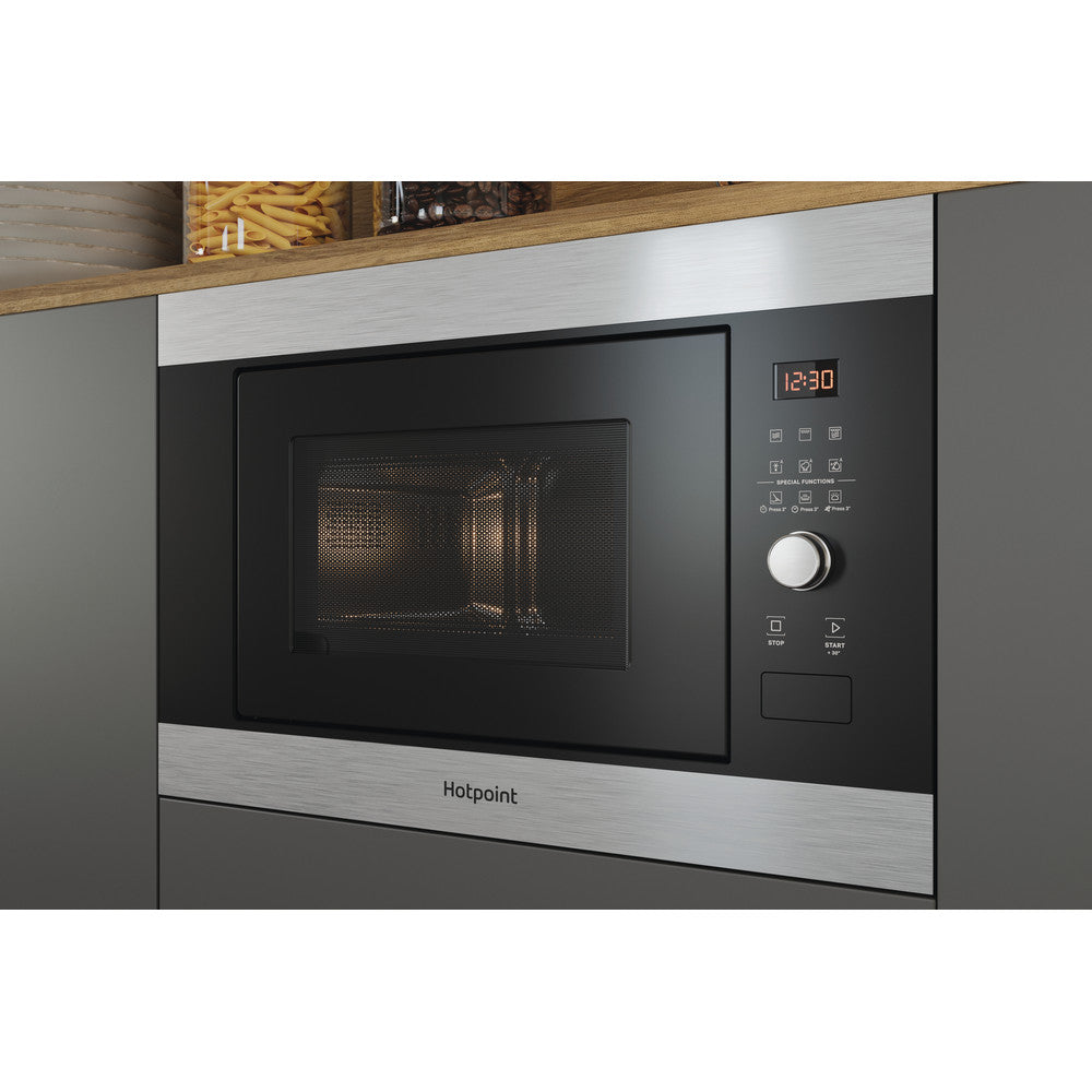 Hotpoint Built In Compact Microwave Oven Inox | MF25GIXH