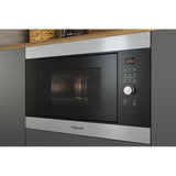 Hotpoint Built In Compact Microwave Oven Inox | MF25GIXH thumbnail 2