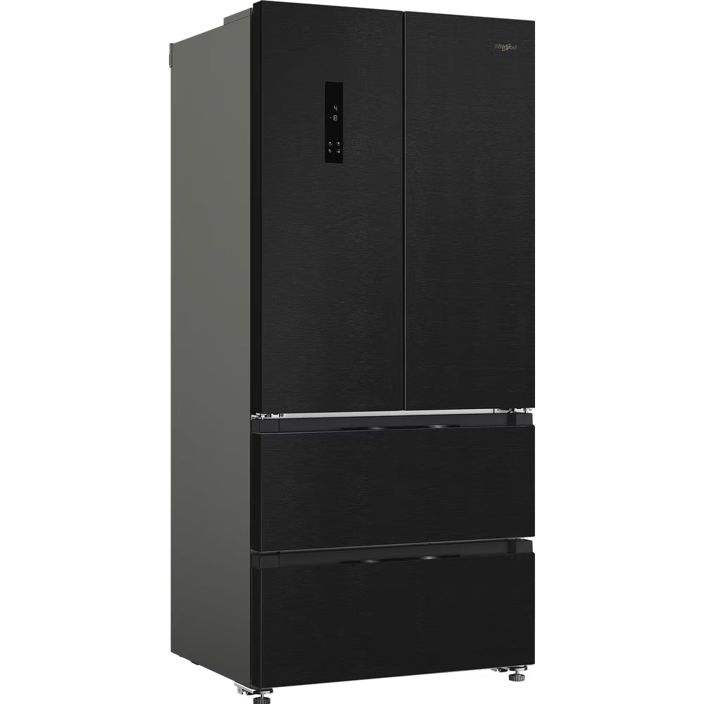 Whirlpool Dual No Frost American Fridge Freezer with Fresh Lock Inox Steel | WHG26513XK4UK