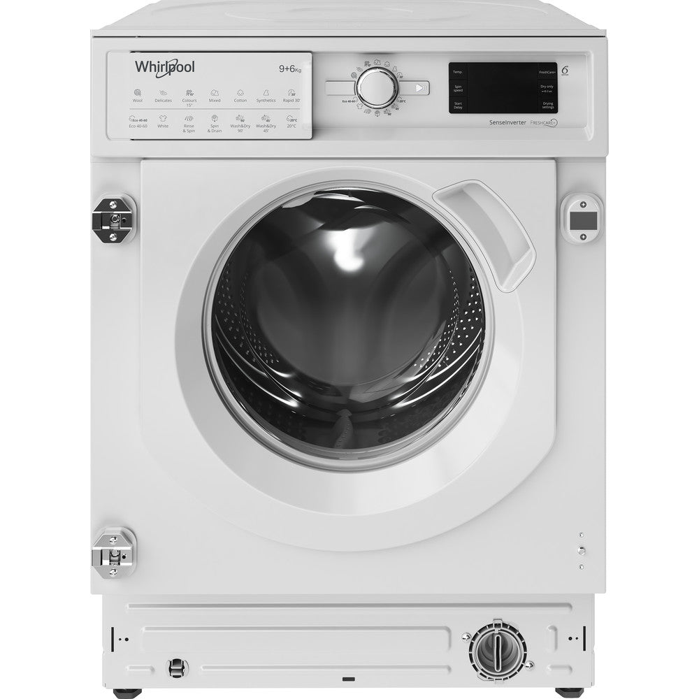 Whirlpool Integrated Washer Dryer 9+6KG White | BIWDWG961485