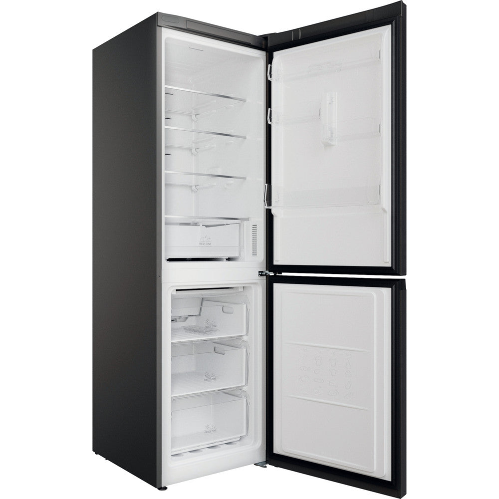 Hotpoint 70/30 Fridge Freezer Frost Free Silver Black | H5X820SK