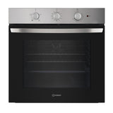 Indesit Click&Clean Electric Single Fan Oven Inox | IO233XUK thumbnail 1