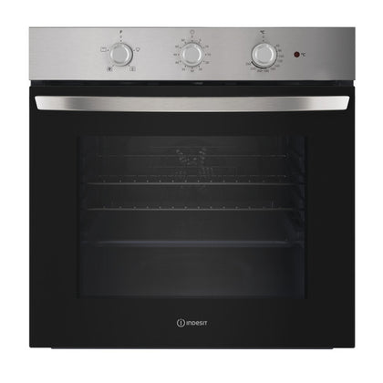 Indesit Click&Clean Electric Single Fan Oven Inox | IO233XUK