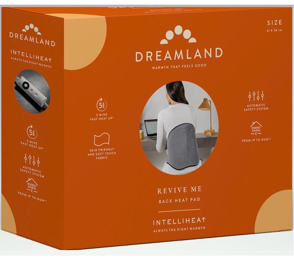 Dreamland Revive Me Back Heating Pad Grey | 16966