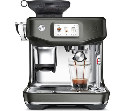 Sage The Barista Touch Impress Bean to Cup Espresso Coffee Machine Black Stainless Steel | SES882BST4GUK1